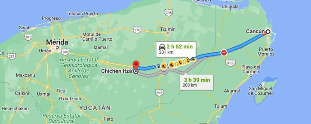 Cancun To Chichen Itza
